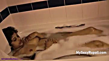 Indian auntie's explicit solo showering session gets wild