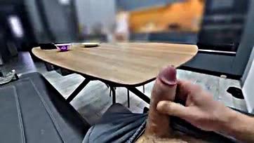 Sister caught me jerking off under the table