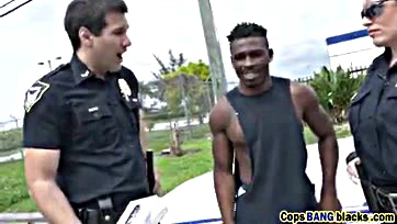 Black man has sex with two cops