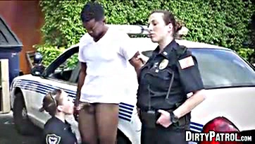 Police ladies brutally ravaged by a black dude