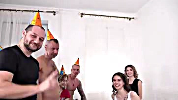 Teen's birthday party gets wild and ass-fucked