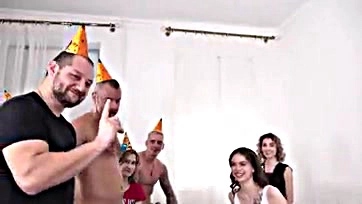 Teen's birthday party gets wild and ass-fucked