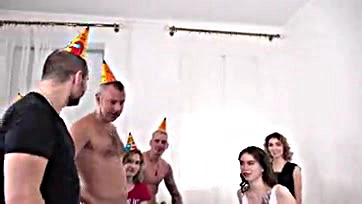 Teen's birthday party gets wild and ass-fucked