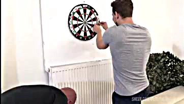 Dirty darts, piss, and penetration in a garage