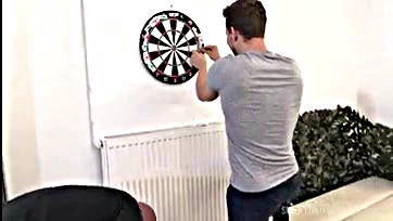 Dirty darts, piss, and penetration in a garage