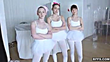 Perverted teacher coerces ballerinas into rough sex