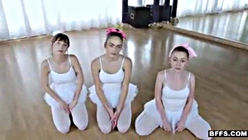 Perverted teacher coerces ballerinas into rough sex