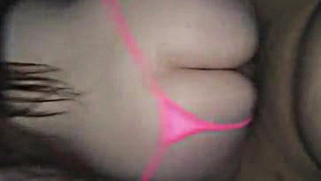 Amateur wife-cheating video features large cock and creampie