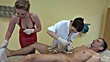 Doctor's exam gets super intimate with mistress and patient