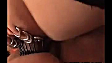 Pussy pierced, nailed, and brutally screwed