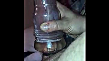 Man's massive cock gets jacked off with Fleshlight