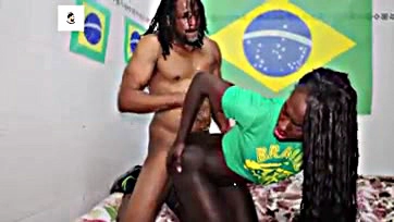 Fernanda gets pounded by Cabare do Mundo's black cock