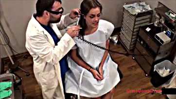 Katie gets a gynecological exam on hidden cameras