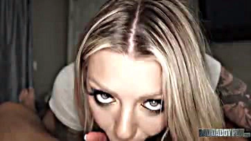 Karma Rx sucks dad's cock for pleasure