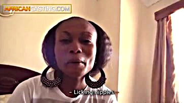 Black goddess gets pounded on casting couch, gets wet