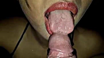 Sexy Mexican woman gets massive semen blow job