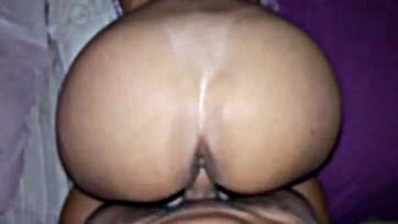 Wife gives sloppy blowjob, moaning loudly