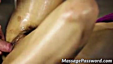 Gina's hairy vagina gets brutally smashed