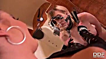 Femdom bath scene: Blondie gets brutally dominated