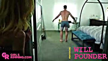 Hot Chloe Cherry rims sloppy with Will Pounder