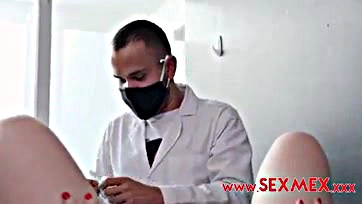 Pregnant woman gets brutally penetrated by a weird doc