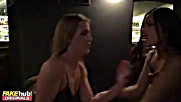 Teen girls brawl, then get intimate with doorman