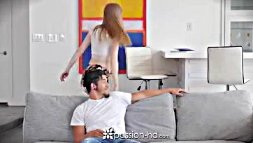 Teen dolly caught jacking off, gets brutally screwed