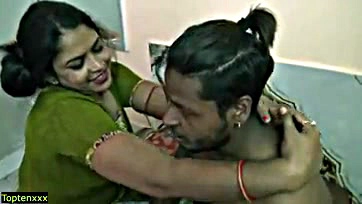 Desperate bhabhi gets brutally screwed by horny village stud