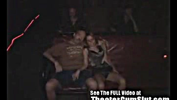 Teen gets cum-filled ass at dirty porn theater