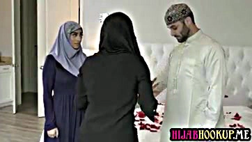 Desperate Arab wife Violet gets knocked up under duress