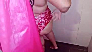 I secretly film my wife's bathroom antics, a big ass