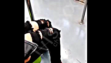 Forbidden sex in public transport, don't get caught!