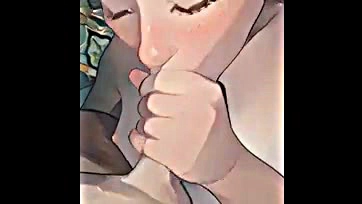 Man gets blowjob in anime-filtered Snapchat video