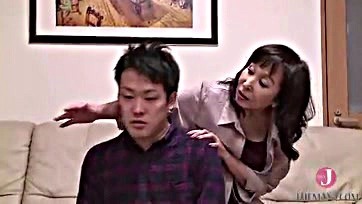 Reiko Matsui's insatiable horny granny desires non-stop sex