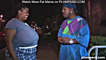 A black man has sex with a large woman