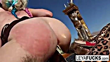 Leya's Viking booty gets an unexpected golden insertion