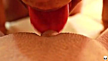 Woman receives intense oral pleasure and orgasmic satisfaction