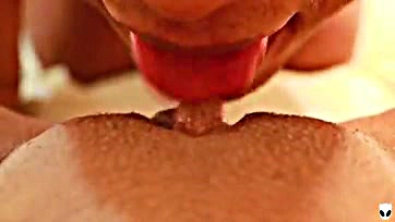 Woman receives intense oral pleasure and orgasmic satisfaction