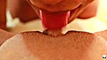 Woman receives intense oral pleasure and orgasmic satisfaction