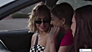 Aidra Fox gets lesbianly freaky on a road trip