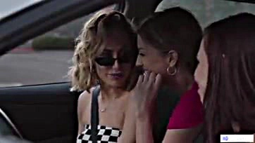 Aidra Fox gets lesbianly freaky on a road trip