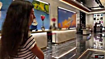 Rich guy pays for sex in fancy hotel