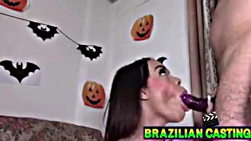 She sucked my dick on Halloween night