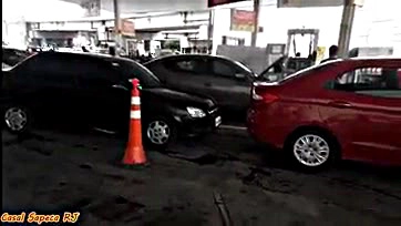 Fucking crazy people at gas station, dude