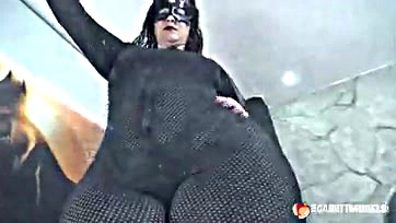 Fishnet-clad Latina slave gets rough, nasty treatment