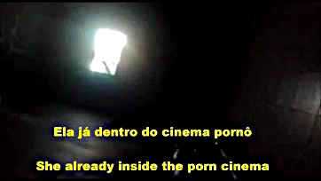 Marido left wife alone at porn cinema, got messy