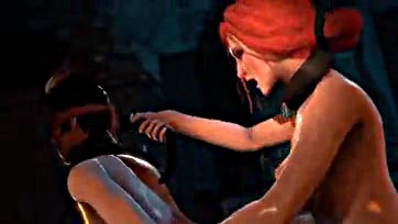 Triss Merigold has explicit anal and vaginal sex