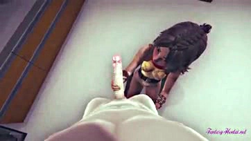 Disney princess Raya gets explicit 3D handjob/blowjob/fuck