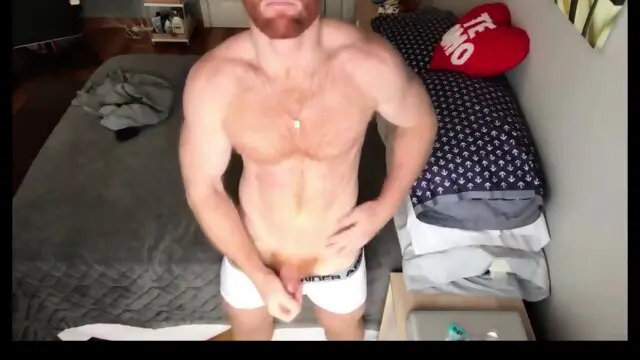 Ginger Hunk Seth Forena Bed Jerks His Cock Until He Cums