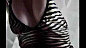 Red-haired housewife demands lunch, flaunting perky breasts